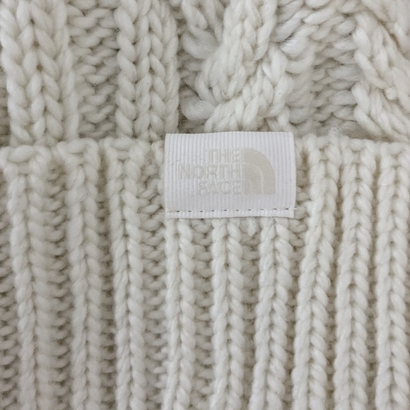 North Face Women's Oh Mega Fur Pom Beanie, Off-white - Picture 2 of 2